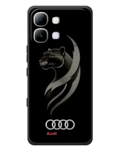 Чехол для Infinix Note Edge с картинкой «Графика — пантера и Audi»