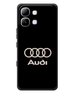 Чехол для Infinix Note Edge с картинкой «Audi — золотой логотип»