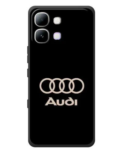 Чехол для Infinix Note Edge с картинкой «Audi — золотой логотип»