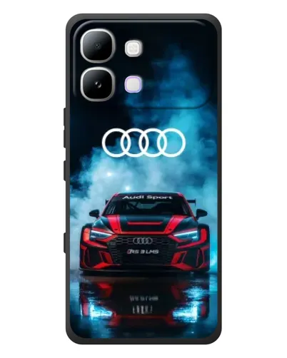 Чехол для Infinix Note Edge с картинкой «Audi Sport — неон»