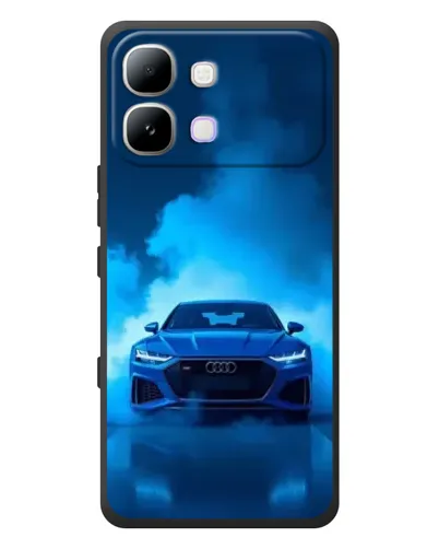 Чехол для Infinix Note Edge с картинкой «Audi — голубая энергия»