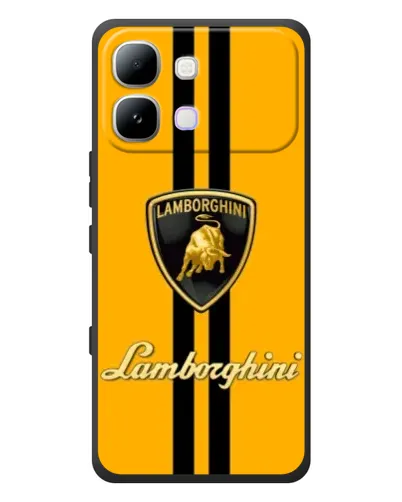 Чехол для Infinix Note Edge с картинкой «Lamborghini Stripe желтый»