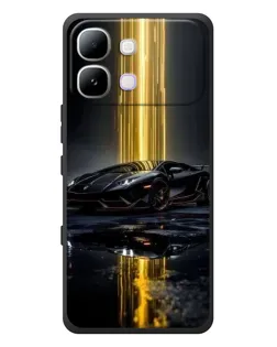 Чехол для Infinix Note Edge с картинкой «Ночной Lamborghini драйв»