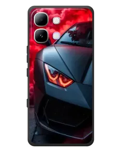 Чехол для Infinix Note Edge с картинкой «Lamborghini красное сияние»