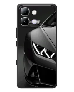 Чехол для Infinix Note Edge с картинкой «Lamborghini фары детализация»