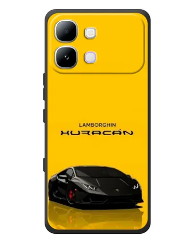 Чехол для Infinix Note Edge с картинкой «Lamborghini Huracan черный»