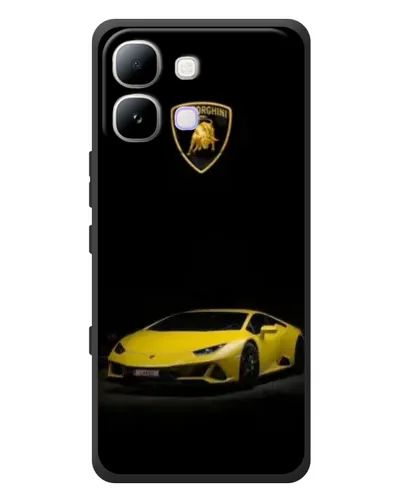 Чехол для Infinix Note Edge с картинкой «Lamborghini желтый акцент»