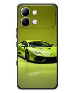 Чехол для Infinix Note Edge с картинкой «Салатовый Lamborghini Huracan»
