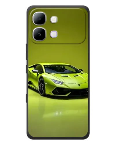 Чехол для Infinix Note Edge с картинкой «Салатовый Lamborghini Huracan»