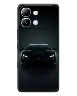 Чехол для Infinix Note Edge с картинкой «Черный Lamborghini Aventador»