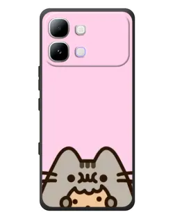 Чохол для Infinix Note Edge з картинкою «Pusheen та печиво»