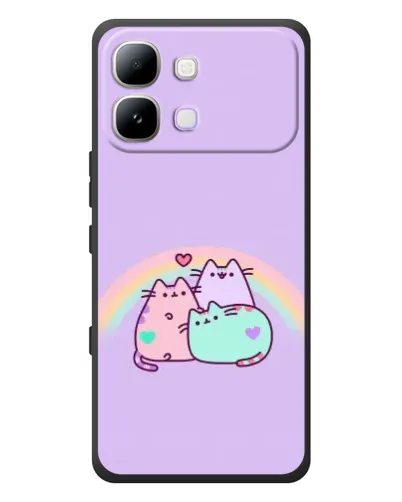 Чохол для Infinix Note Edge з картинкою «Веселкові Пушини»