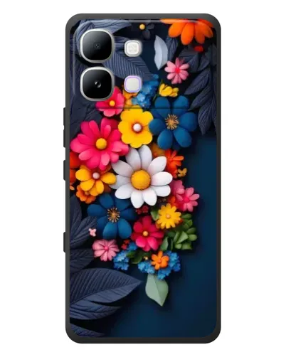 Чехол для Infinix Note Edge с картинкой «Цветочная феерия»