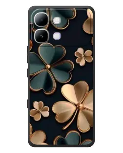 Чехол для Infinix Note Edge с картинкой «Клевер в золоте»