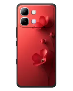 Чехол для Infinix Note Edge с картинкой «Маковые соцветия»