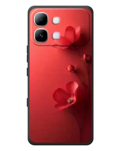 Чехол для Infinix Note Edge с картинкой «Маковые соцветия»