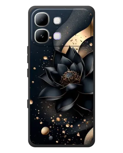 Чехол для Infinix Note Edge с картинкой «Черный лотос»