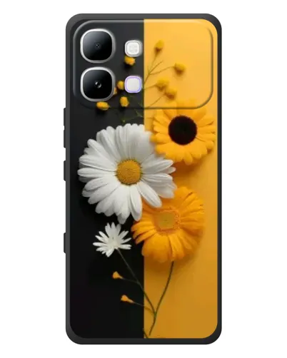 Чехол для Infinix Note Edge с картинкой «Подсолнух и ромашка»