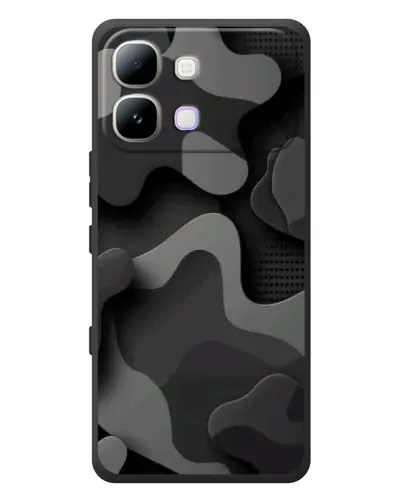 Чехол для Infinix Note Edge с картинкой «Темный абстрактный камуфляж»