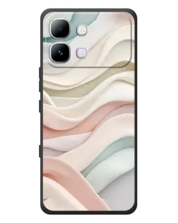 Чехол для Infinix Note Edge с картинкой «Пастельные нежные волны»