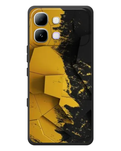 Чехол для Infinix Note Edge с картинкой «Золотые осколки геометрии»
