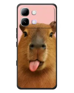 Чохол для Infinix Note Edge з картинкою «Капібара з язиком»