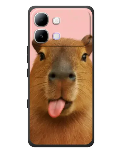 Чохол для Infinix Note Edge з картинкою «Капібара з язиком»