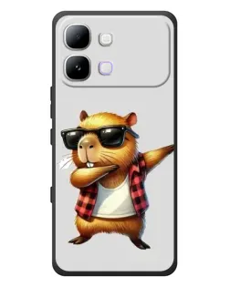 Чохол для Infinix Note Edge з картинкою «Капібара репер даб»