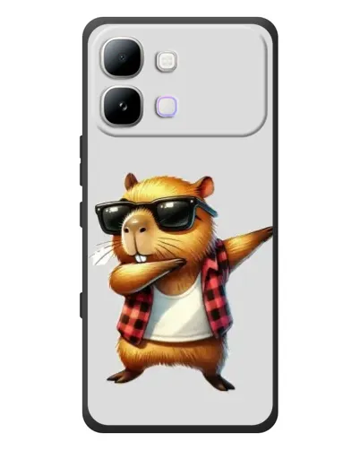 Чохол для Infinix Note Edge з картинкою «Капібара репер даб»