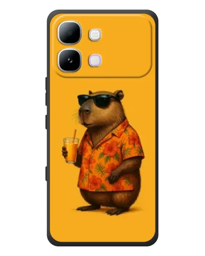 Чохол для Infinix Note Edge з картинкою «Капібара на відпочинку»