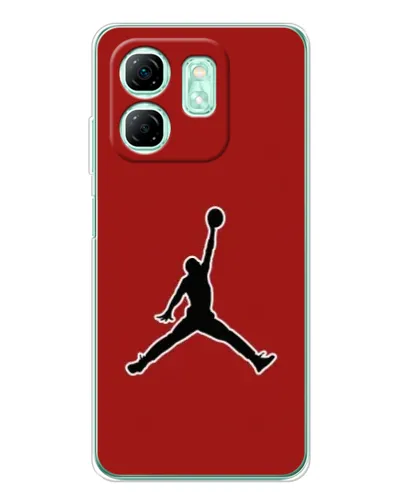 Чехол для Infinix Smart 10 HD с картинкой «Jordan Red Back» Чехол для Infinix Smart 10 HD с картинкой «Jordan Red Back»