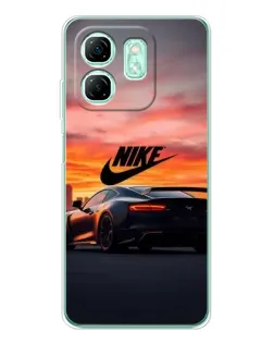 Чехол для Infinix Smart 10 HD с картинкой «Nike и суперкар» Чехол для Infinix Smart 10 HD с картинкой «Nike и суперкар»