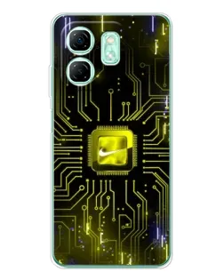 Чехол для Infinix Smart 10 HD с картинкой «Nike — золотая искра» Чехол для Infinix Smart 10 HD с картинкой «Nike — золотая искра»