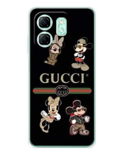 Чехол для Infinix Smart 10 HD с картинкой «Gucci — герои Disney и монограмма» Чехол для Infinix Smart 10 HD с картинкой «Gucci — герои Disney и монограмма»