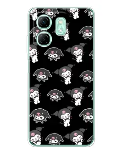 Чохол для Infinix Smart 10 HD з картинкою «Чорний паттерн Kuromi» Чохол для Infinix Smart 10 HD з картинкою «Чорний паттерн Kuromi»