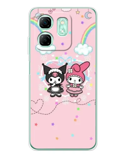 Чохол для Infinix Smart 10 HD з картинкою «My Melody та Kuromi»
