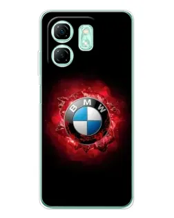 Чехол для Infinix Smart 10 HD с картинкой «Логотип BMW — вспышка»