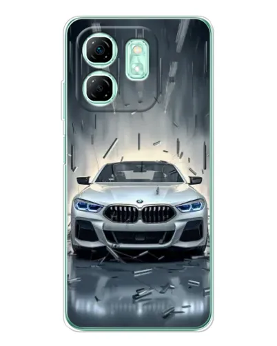 Чехол для Infinix Smart 10 HD с картинкой «BMW в свете фар» Чехол для Infinix Smart 10 HD с картинкой «BMW в свете фар»