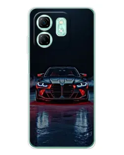Чехол для Infinix Smart 10 HD с картинкой «BMW на мокрой дороге»