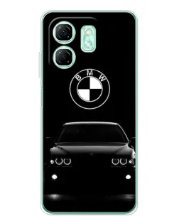Чехол для Infinix Smart 10 HD с картинкой «BMW — взгляд из темноты»