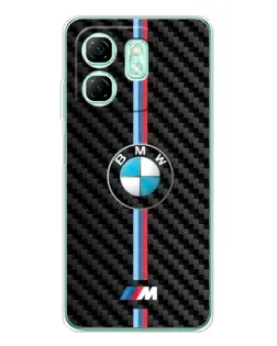 Чехол для Infinix Smart 10 HD с картинкой «Эмблема BMW и карбон»