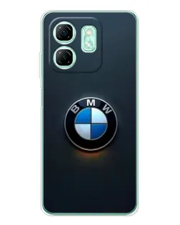 Чехол для Infinix Smart 10 HD с картинкой «Логотип BMW — минимализм»