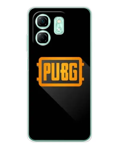 Чехол для Infinix Smart 10 HD с картинкой «PUBG — рамка лого»