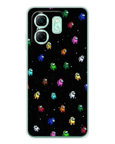 Чехол для Infinix Smart 10 HD с картинкой «Экипаж Among Us»