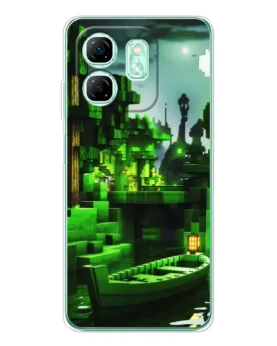 Чехол для Infinix Smart 10 HD с картинкой «Minecraft лесной пейзаж» Чехол для Infinix Smart 10 HD с картинкой «Minecraft лесной пейзаж»