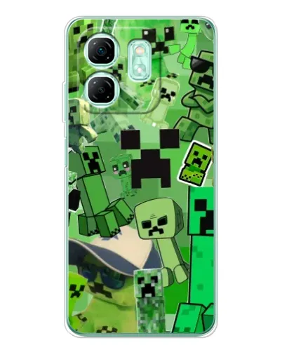Чехол для Infinix Smart 10 HD с картинкой «Криперы Minecraft» Чехол для Infinix Smart 10 HD с картинкой «Криперы Minecraft»