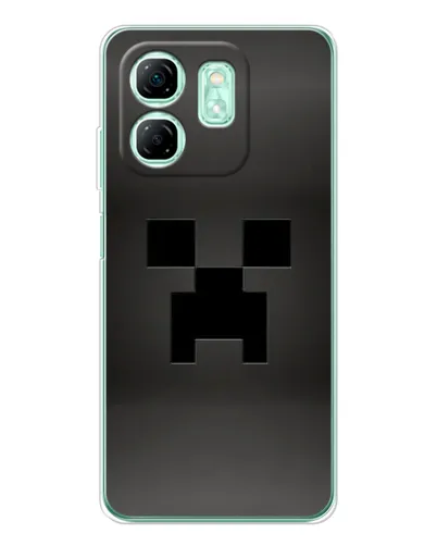 Чехол для Infinix Smart 10 HD с картинкой «Черный крипер градиент» Чехол для Infinix Smart 10 HD с картинкой «Черный крипер градиент»