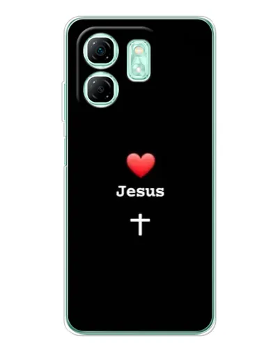 Чехол для Infinix Smart 10 HD с картинкой «Сердце - Jesus»