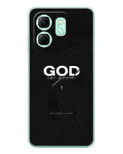 Чехол для Infinix Smart 10 HD с картинкой «GOD — Бог над всем»
