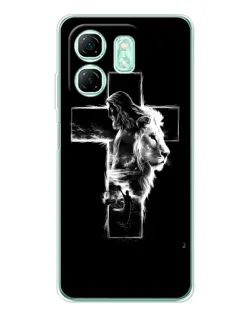 Чехол для Infinix Smart 10 HD с картинкой «Сияющий крест Jesus»